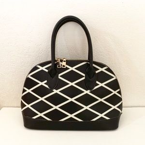 Susu Saffiano Leather Satchel